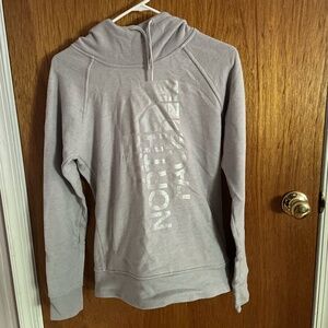 The North Face silver hoodie